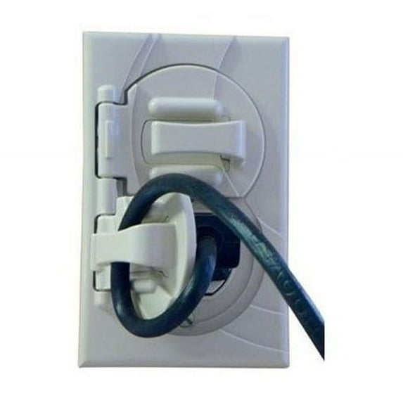 StayConnect Outlet Cover with Hook - White