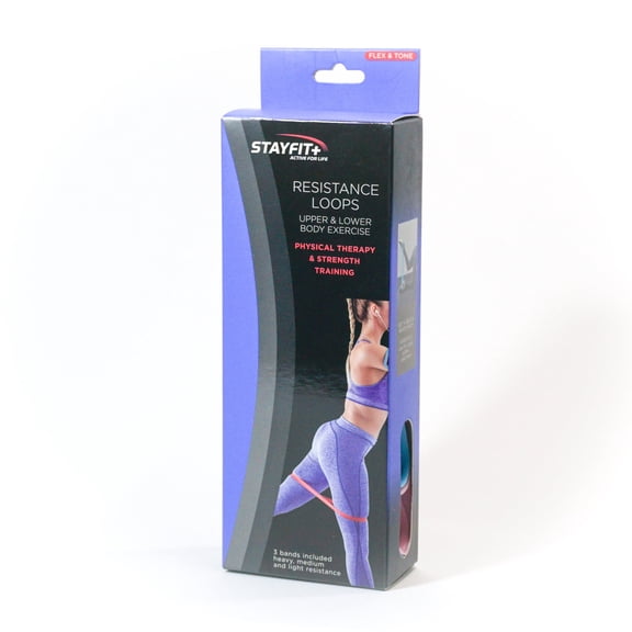 StayFit 3 Pack Resistance Loop Set in Pastel Tones
