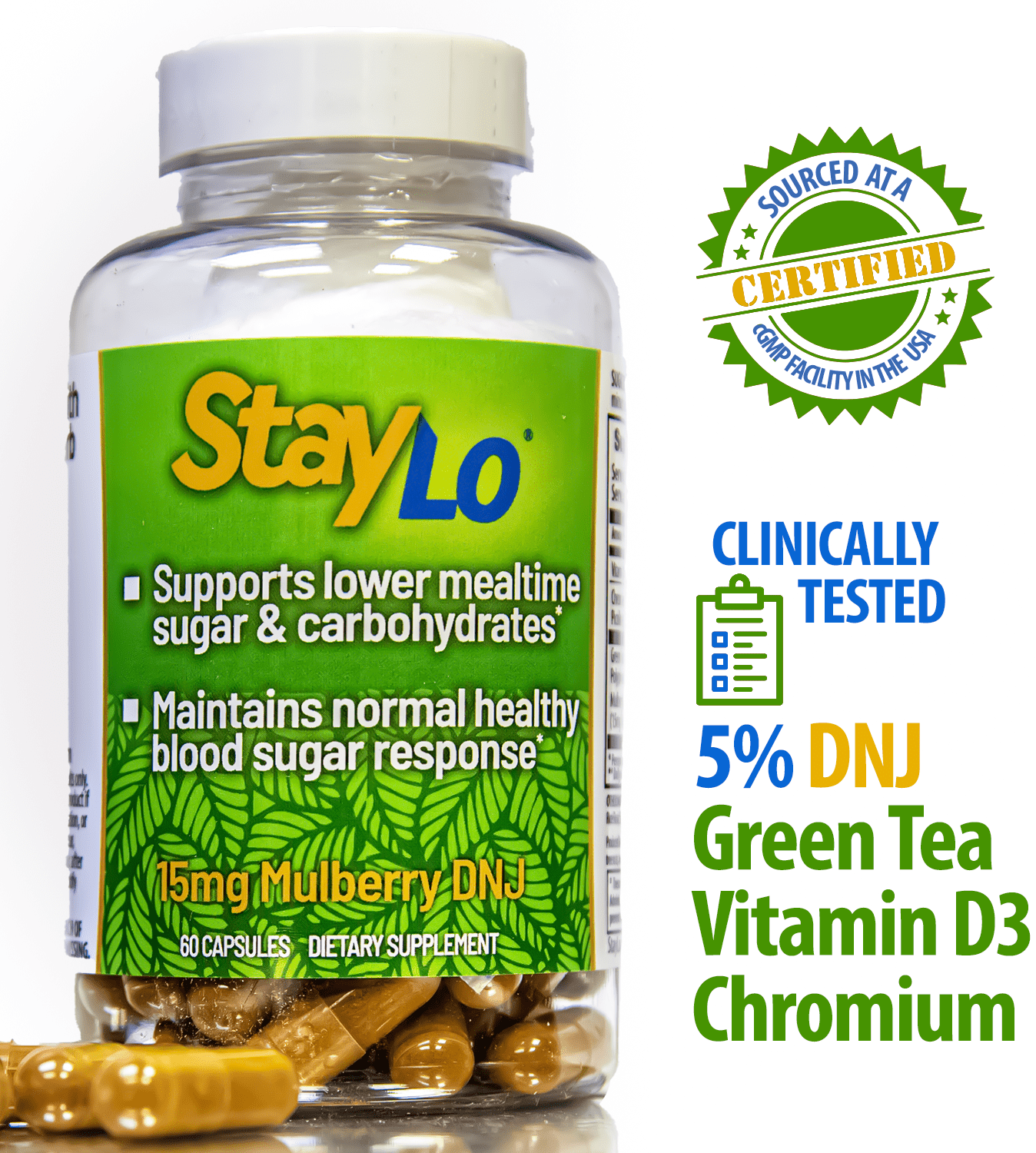 StayLo Sugar and Carb Blocker Sugar Defense & Blood Sugar Support