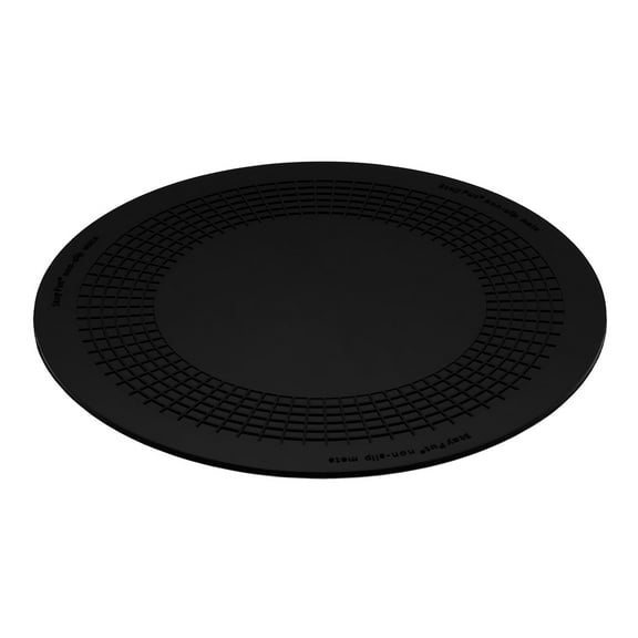 StayPut Premium Non-Slip Placemats - Rectangular & Circular Designs for Home, Office & Clinic, Circular pad, 8.5'', Black