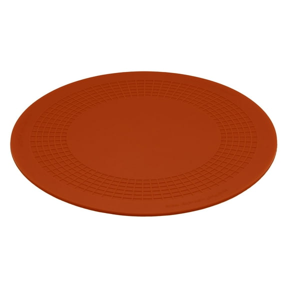 StayPut Premium Non-Slip Placemats - Rectangular & Circular Designs for Home, Office & Clinic, Circular pad, 8.5'', red