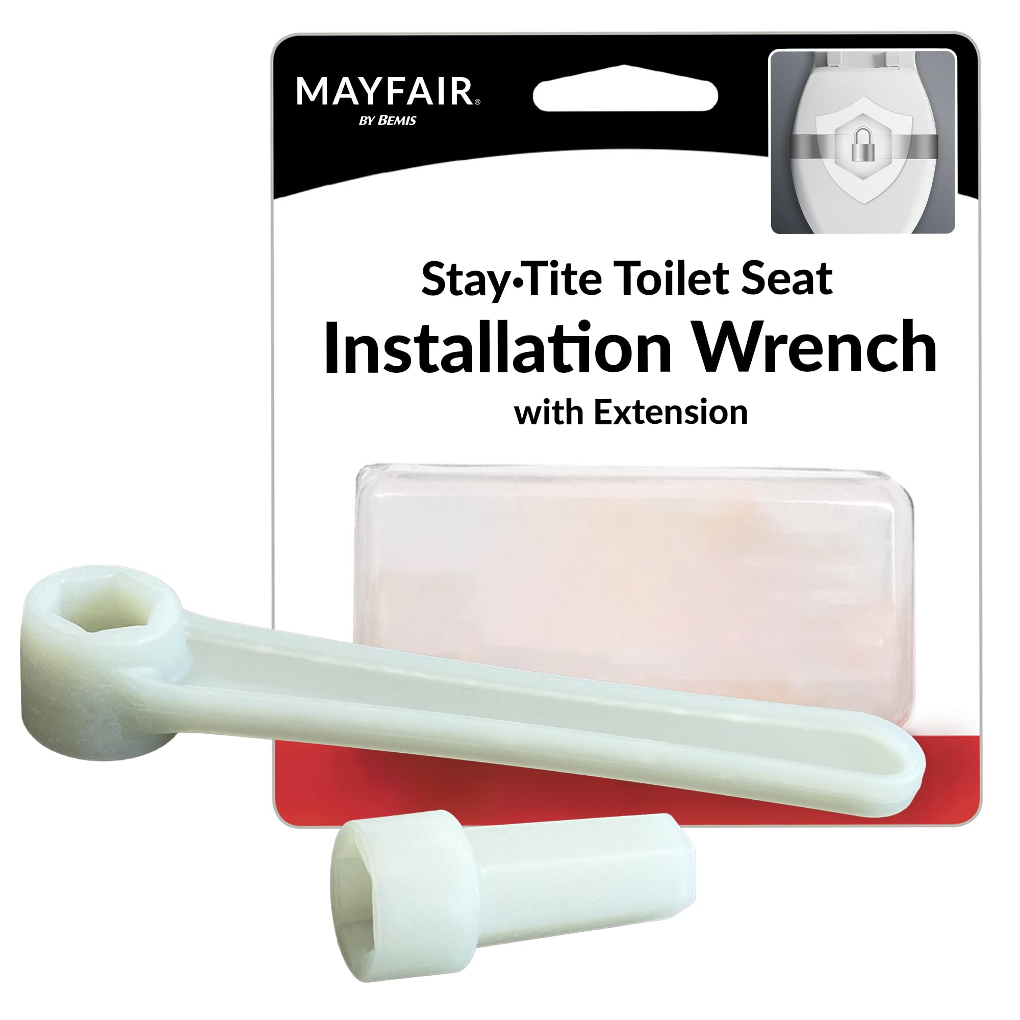 StayaTite Toilet Seat Installation Kit Off White, EXT Toilet Seat