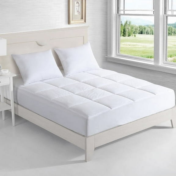 "Stayclean 400 Thread Count Cotton Water and Stain Resistant Mattress Pad"