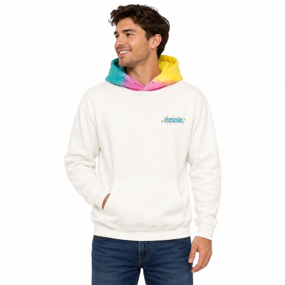 Staycool NYC Men's Hoodie with Tie Dye Hood and Kangaroo Pocket (Medium)