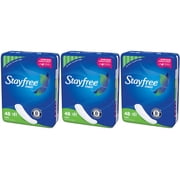 3 Pack Stayfree Maxi Pads for Women Super - Dry, Cool, and Comfortable, 48 Each