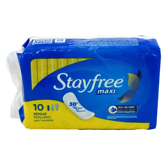 Stayfree Maxi Regular 10 Count (Pack of 2)