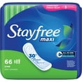 thumbnail image 1 of Stayfree Maxi Pads, Unscented, Super Absorbency (66 Count), 1 of 5