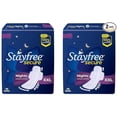 thumbnail image 1 of Stayfree Secure Nights | Cottony Soft Sanitary Pads for Women | Upto 100% leakage protection | Odour Control | Absorbs 2x Faster with Wider Back | 40 Pads (Pack of 2), 1 of 5