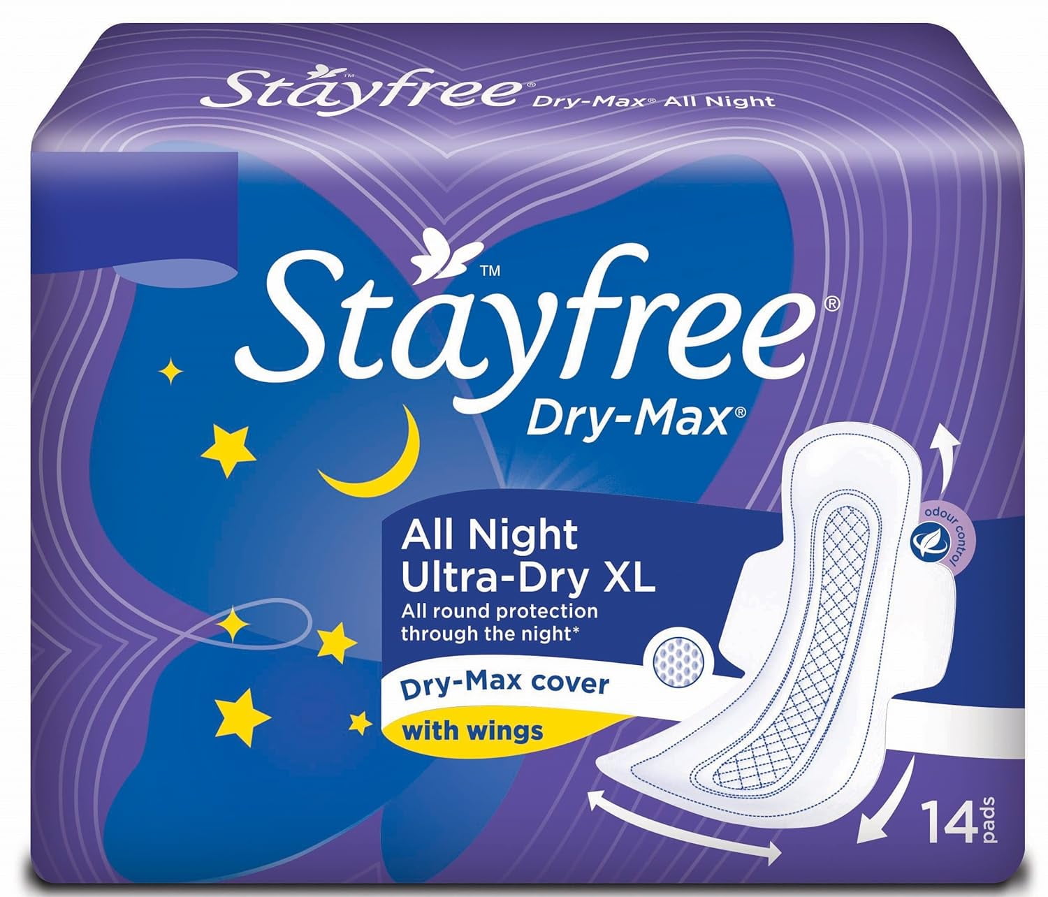 Stayfree dry max all night 14N