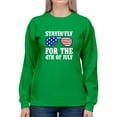 thumbnail image 1 of Stayin' Fly 4Th July Glasses Sweatshirt Women -Image by Shutterstock, Female 3X-Large, 1 of 4