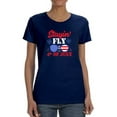 thumbnail image 1 of Stayin' Fly On 4Th July T-Shirt Women -Image by Shutterstock, Female 3X-Large, 1 of 4