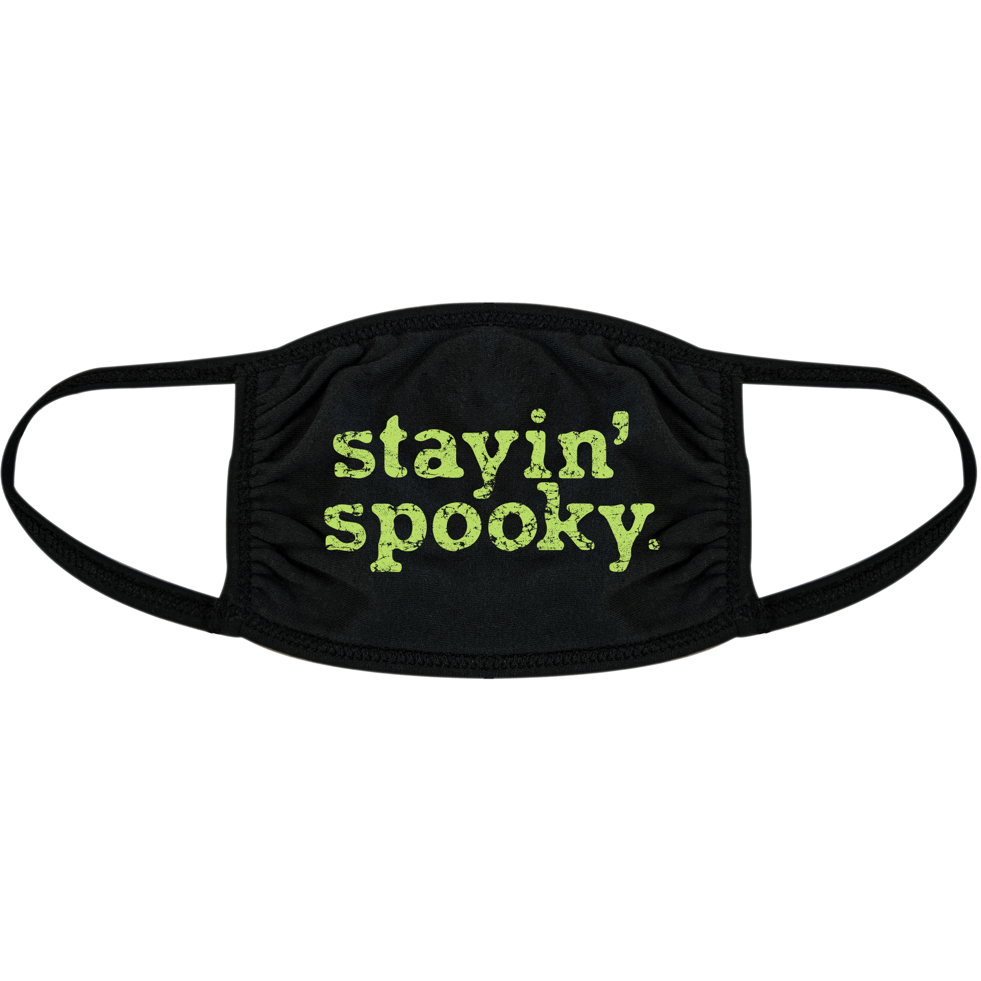 Stayin Spooky Face Mask Funny Halloween Costume Graphic Novelty Nose And Mouth Covering - image 1 of 6
