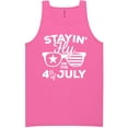thumbnail image 1 of Staying Fly On The 4th Of July Neon Tank Top, 1 of 1