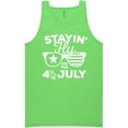 thumbnail image 1 of Staying Fly On The 4th Of July Neon Tank Top, 1 of 1