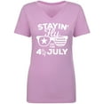 thumbnail image 1 of Staying Fly On The 4th Of July Womens V-Neck Tee, 1 of 3