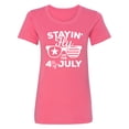 thumbnail image 1 of Staying Fly On The 4th Of July Womens crewneck tee, 1 of 2
