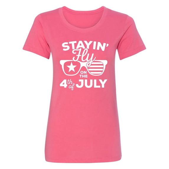 Staying Fly On The 4th Of July Womens crewneck tee