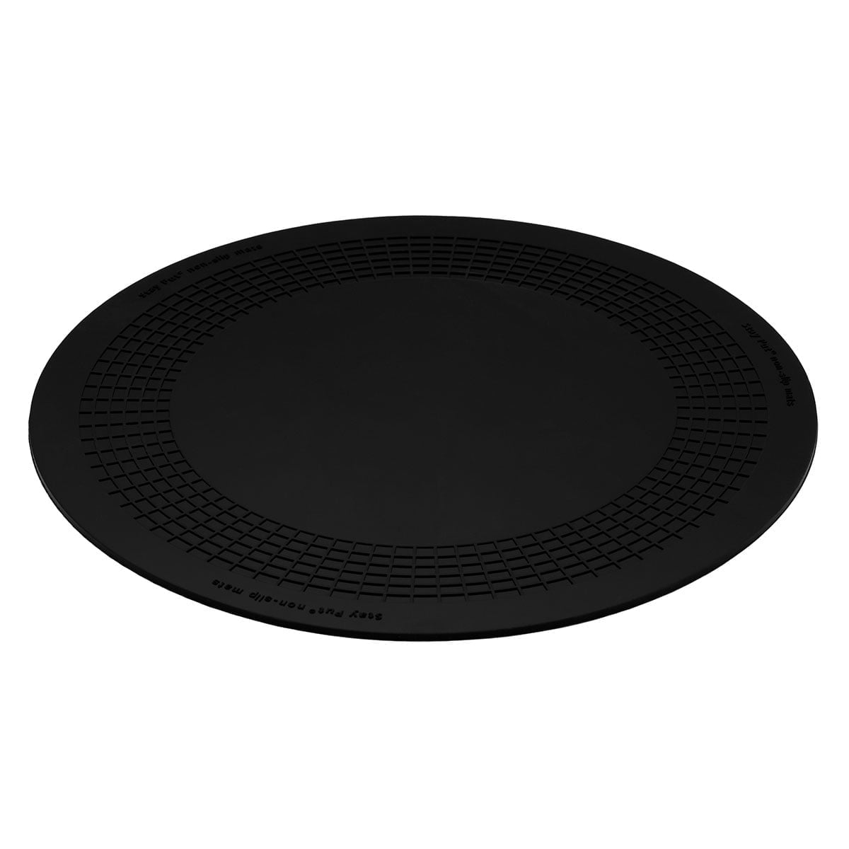 Stayput non-slip placemat, circular pad, 10'', black