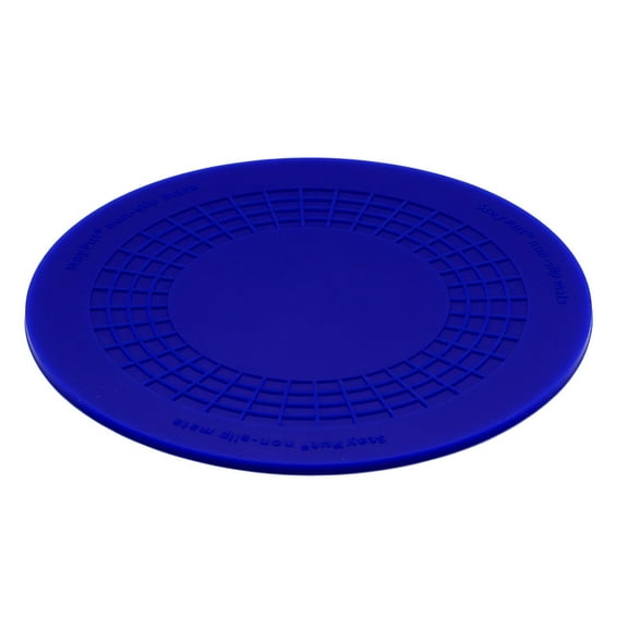 Stayput non-slip placemat, circular pad, 5.5'', blue