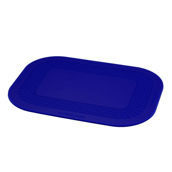 Stayput non-slip placemat, rectangular pad, 7.25'' x 10'', blue