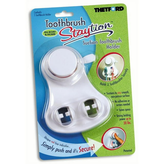 Staytion Toothbrush Suction Holder for RV / Marine / Home use