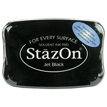 StazOn 3.90'' x 5'Large Jet Black Solvent Ink Pad