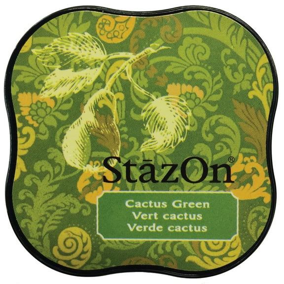 StazOn Midi Ink Pad-Cactus Green