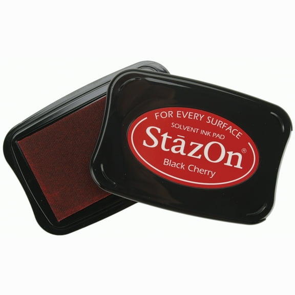 StazOn Solvent Ink Pad-Black Cherry
