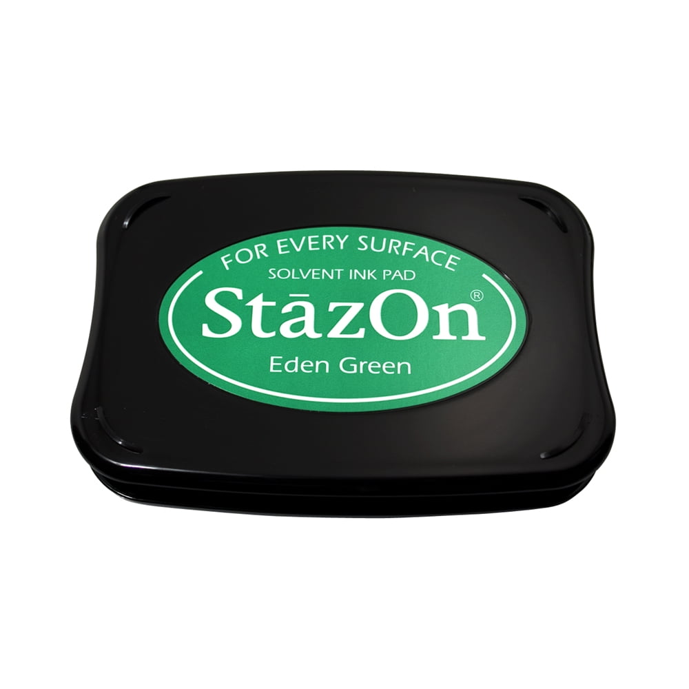 StazOn Solvent Ink Pad-Eden Green 