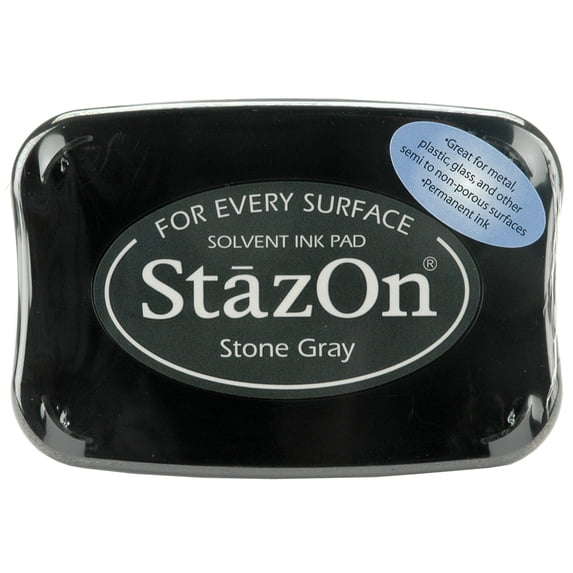 StazOn Solvent Ink Pad-Stone Gray