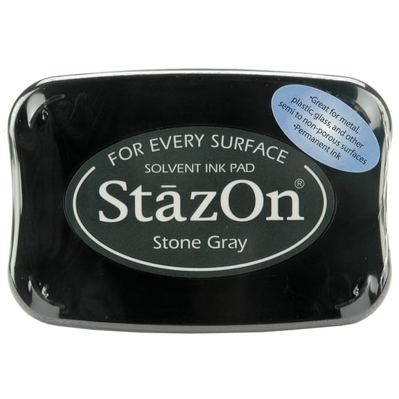 StazOn Solvent Ink Pad-Stone Gray