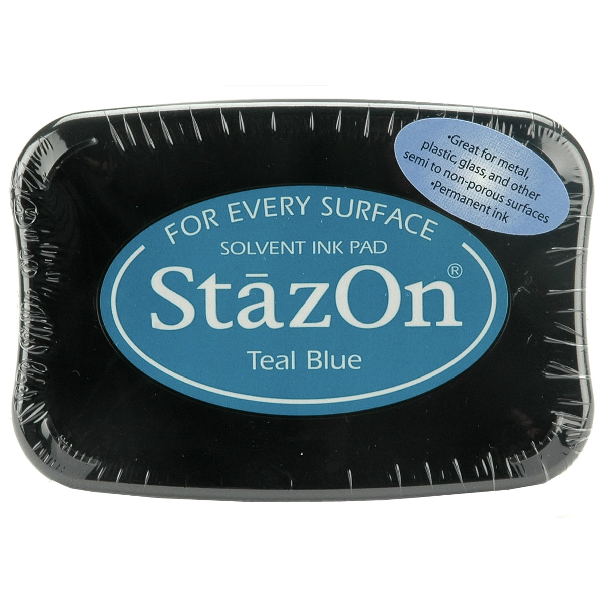 Imagine Crafts StazOn Solvent Ink Pad – Midnight Blue, Stempelkissen Für Nicht-poröse Oberflächen Wie Glas, Metall, Leder