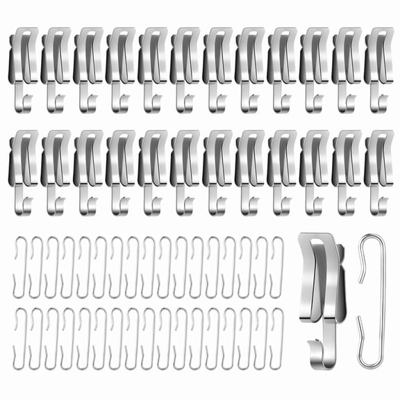 Stcellnmex 1.8 Inch Roof Gutter Clips Heat Cable And Christmas Light Hooks Spacers For Outdoor Decoration 48 Pack