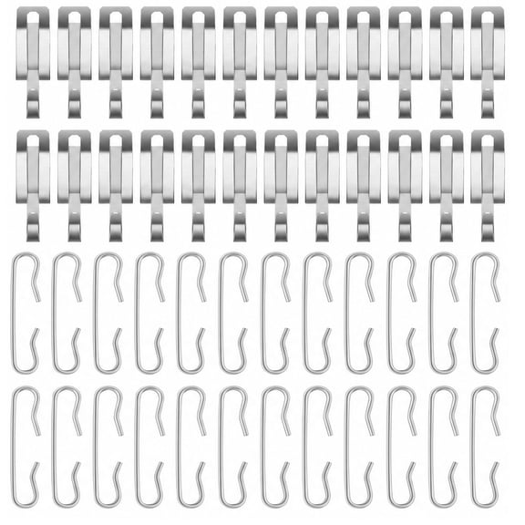 Stcellnmex 1.8 Inch Roof Gutter Clips Heat Cable And Christmas Light Hooks Spacers For Outdoor Decoration 48 Pack