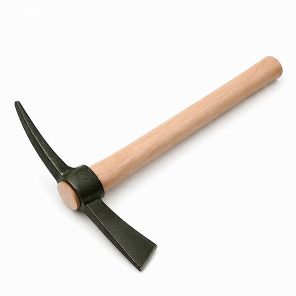 Stcellnmex 1 Pack 14 Inch Forged Garden Pick Mattock Hoe Heavy Duty Non Slip Handle Hand Tool For Weeding Cultivating Camping Use