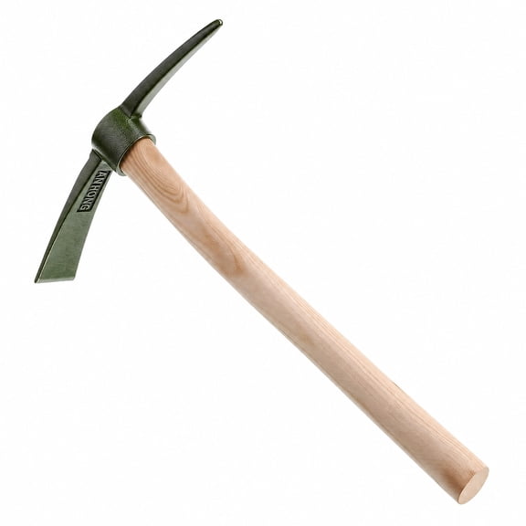 Stcellnmex 1 Pack 14 Inch Forged Garden Pick Mattock Hoe Heavy Duty Non Slip Handle Hand Tool For Weeding Cultivating Camping Use