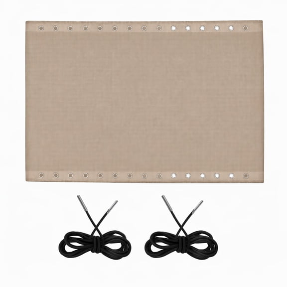 Stcellnmex 1 Pack Beige 63x17 Inch Gravity Chair Replacement Mesh Fabric With 8 Bungee Cords Patio Recliner Sling Repair Kit For Outdoor Lawn Pool Beach