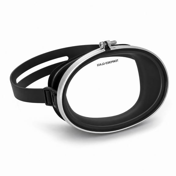 Stcellnmex 1 Pcs Oval Single Lens Diving Mask Tempered Glass Adult Swimming Snorkeling Scuba Diving Goggles