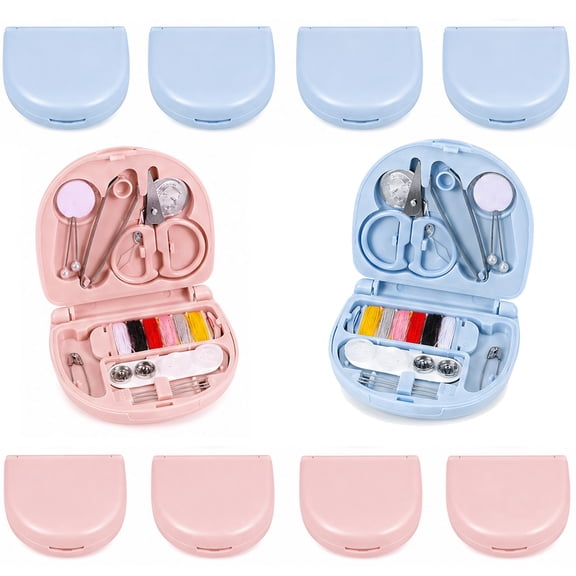 Stcellnmex 10 Pack Portable Mini Travel Sewing Kit Basic Emergency Repair Set With Thread Needles Scissors For Daily Outdoor Use
