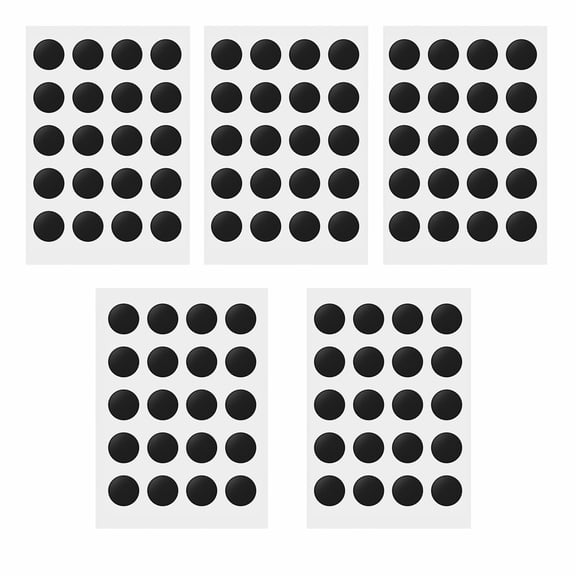 Stcellnmex 100 Pack Black Speed Mouse Skates Abrasion Resistant Smooth Glide Mouse Feet For Glass Cloth Mouse Pads 5 Sheet