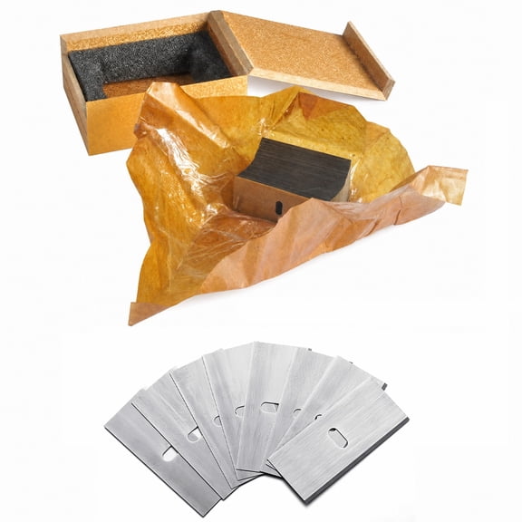 Stcellnmex 100 Pcs Replacement Mat Blades Stainless Steel Cutter Blade for Framing