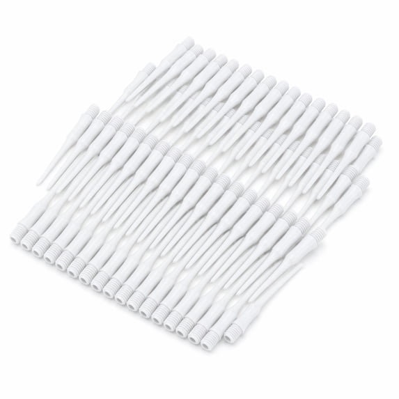 Stcellnmex 100 Pcs Soft Tip Dart Points 2BA Thread Plastic Replacement Tips for Electronic Dartboard