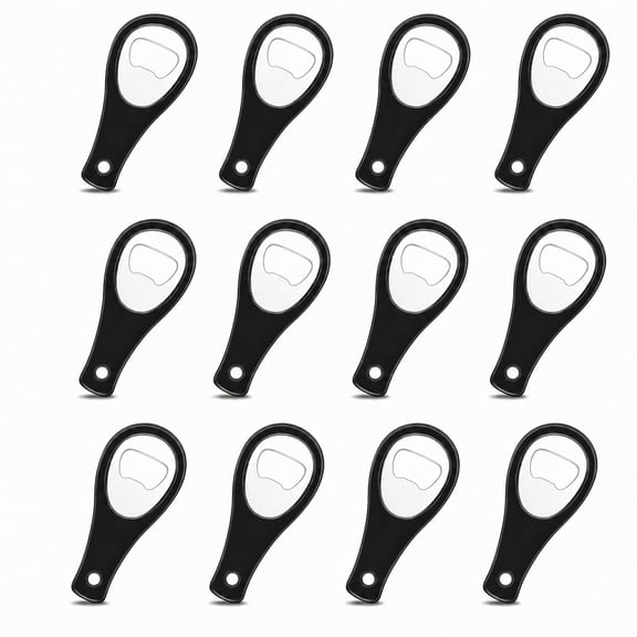 Stcellnmex 12 Pcs Stainless Steel Bottle Opener Flat Portable Wine Beer Opener Cute Bartender Opener for Daily Use