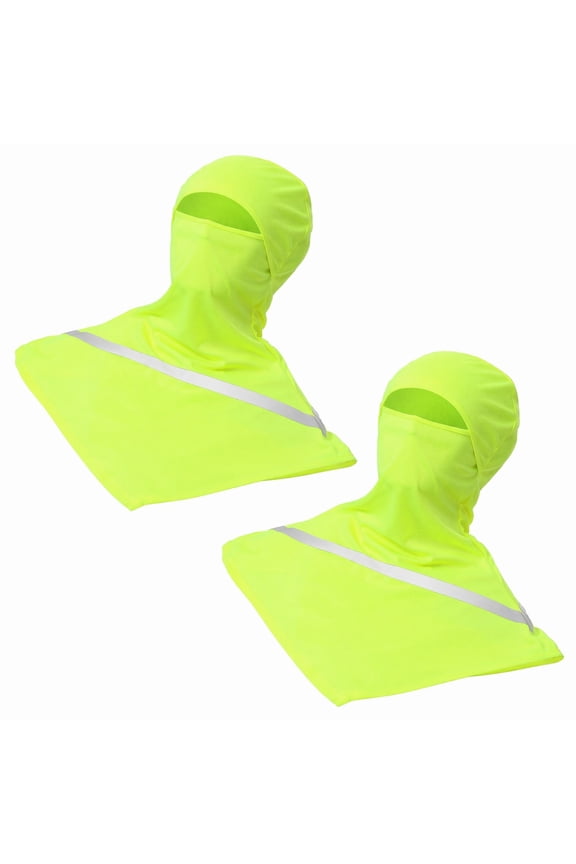 2 Pcs Balaclava Summer Sun Protection Full Face Mask Long Neck Cover for Men Women with Reflective Strip Cooling