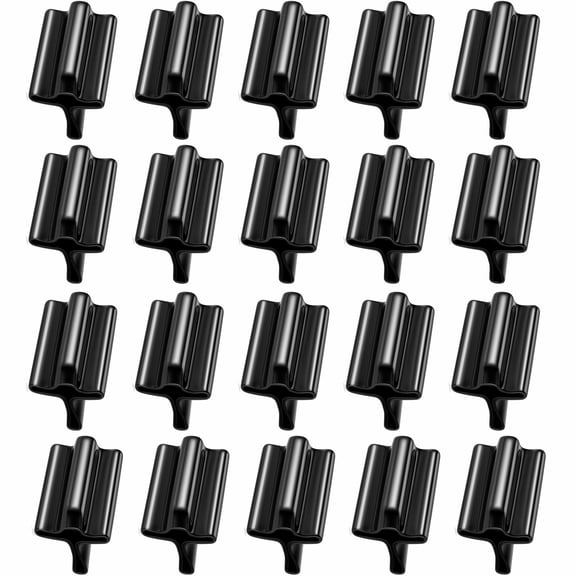 Stcellnmex 20 Pcs Black Vinyl T Post Safety Cap Weather Resistant Durable T Post Topper Protective Cover for Outdoor Fence Post Protection
