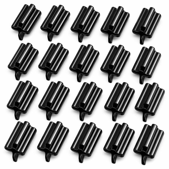 Stcellnmex 20 Pcs Black Vinyl T Post Safety Cap Weather Resistant Durable T Post Topper Protective Cover for Outdoor Fence Post Protection