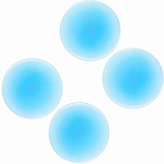 Stcellnmex 4 Pcs Blue Bohemian Series Round Acrylic Coasters Heat Resistant Anti Slip Aesthetic Table Coasters for Coffee Table Home Decor and Gift