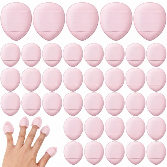 Stcellnmex 72 Pcs Pink Mini Makeup Sponge Powder Puff Soft Beauty Blender for Foundation Face Powder Concealer Cosmetic Tool