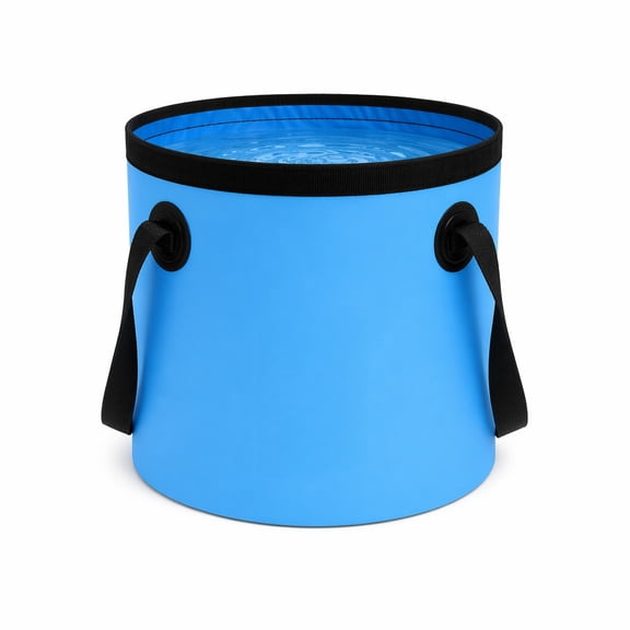 Stcellnmex Portable Lightweight Collapsible Water Bucket With Handle 5 Gallon 20l For Beach Camping Hiking Travel Kitchen 1 Pack