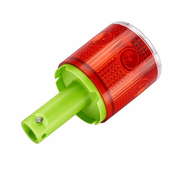 Stcellnmex Red Stand Solar Strobe Warning Traffic Light 360 Degree IP65 Waterproof Emergency Road Construction Safety Lamp 1 Pc